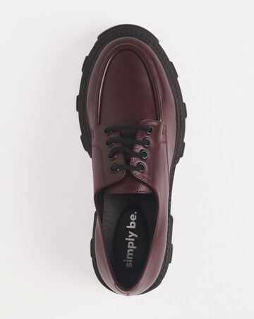 Rovigo Lace Up Shoes Lug Sole Wide Fit
