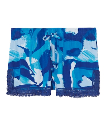 Figleaves Camelia Lace Detail Pyjama Shortie Set