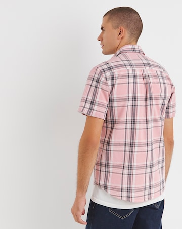 Lyle & Scott Pink Linen Check Shirt