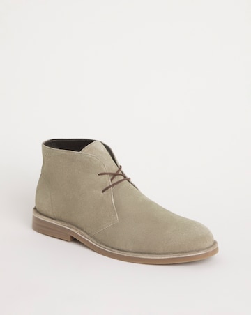 Suede Lace Up Boot Wide