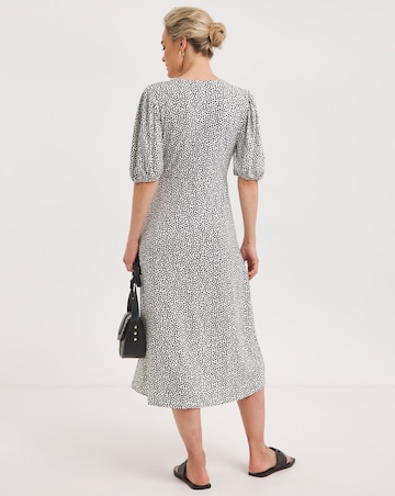 Twisted Front Midi Dress