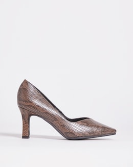 Heeled Court Shoe EEE Fit