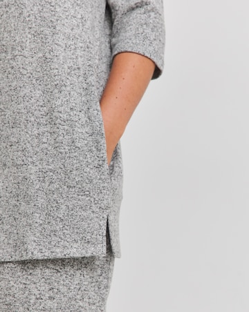 Grey Marl Soft Touch Side Pocket Tunic