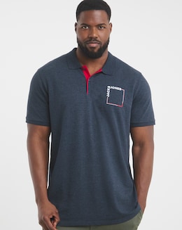 Jack &amp; Jones Verner Logo Polo - Navy