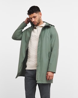 Khaki Rubberised Hooded Mac