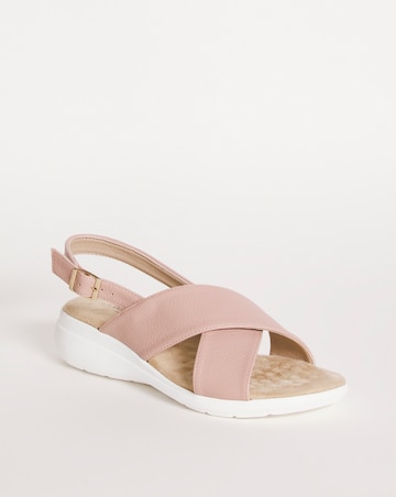 Cushion Walk Off White Crossover Sandal -Extra Wide Fit (EEE)