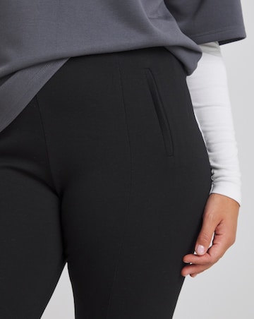 Black Ponte Stretch Treggings