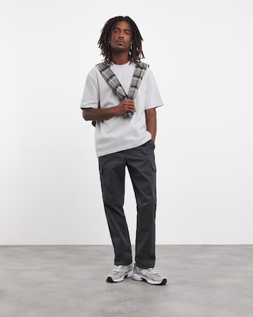 Relaxed Fit Interlock T-Shirt- Grey