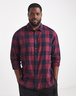 Jack &amp; Jones Gingham Check Shirt - Port/Navy