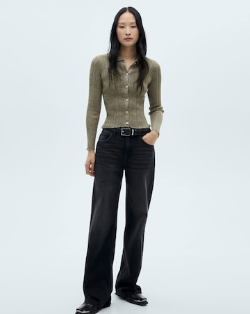 Mango Cotillon Ribbed Cardigan