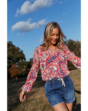 FatFace Georgie Bright Paisley Tunic