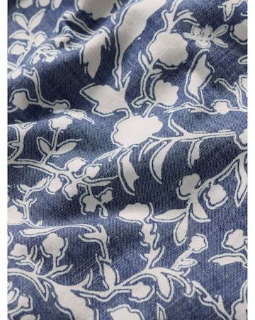 Seasalt Cornwall Fox Path Dress Shadow Blossom Indigo