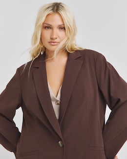 Chocolate Single Breasted Blazer