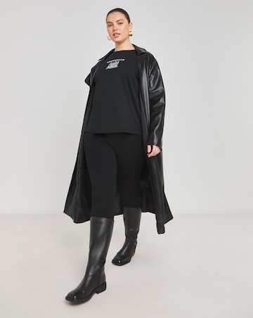 Black Amsterdam Embroidered Oversized T-Shirt
