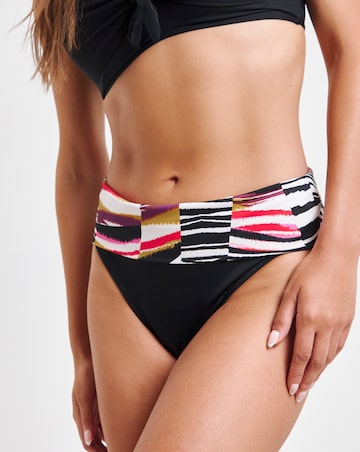 Fantasie Sanoa Island Fold Over Bikini Brief Black