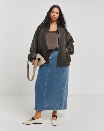 Satin Scoop Neck Vest
