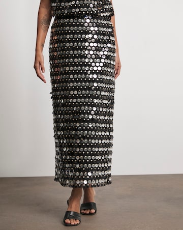 Joanna Hope Sequin Column Skirt
