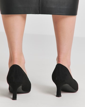 Kayla Flexi Sole Kitten Heel Court Shoe Wide E Fit