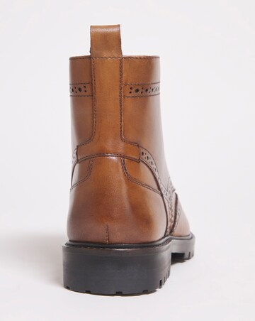 Brogue Lace Up Boot Wide