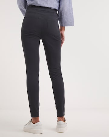 Grey Stretch Skinny Jersey Denim Jegging