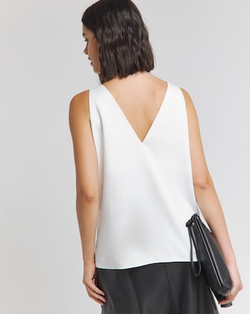 Ivory Criss Cross Satin Cami