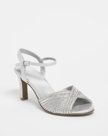 Joanna Hope Peep Toe Occasion Sandal - Wide Fit (E)
