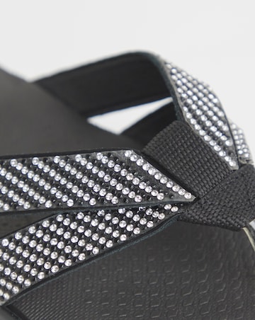 Cushion Walk Crystal Toe Post Sandals E Fit