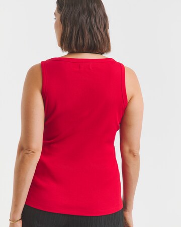 Simply Be Red V Neck Tank