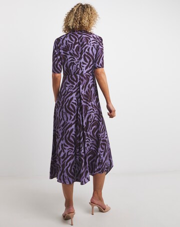 Whistles Woodland Tiger Print Midi Dress