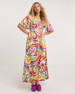 Twisted Wunder Grace Paisley Maxi Dress