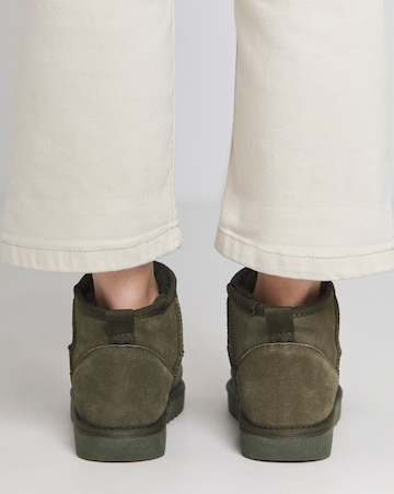 Renna Suede Low Cut Warm Lined Boots Extra Wide EEE Fit