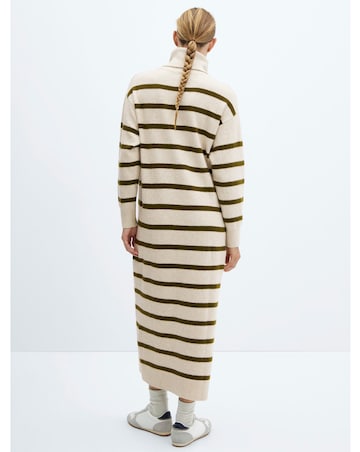 Mango Roll-Neck Slouchy Knitted Jumper Dress