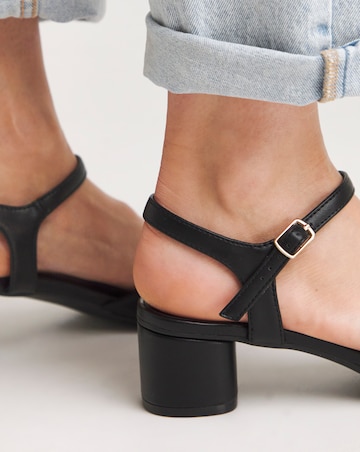 Clovis Twist Flexible Sole Block Heeled Sandals Extra Wide EEE Fit
