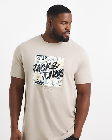Jack & Jones Hawaii Logo T-Shirt - Natural