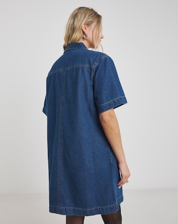 Indigo Boxy Denim Dress