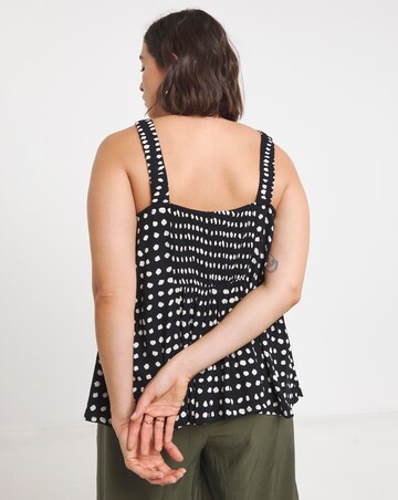 Simply Be Mono Spot Crinkle Cami