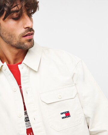 Tommy Jeans Essential Over Shirt Beige