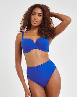 MAGISCULPT Contour Me Scalloped Edge High Waist Bikini Bottoms