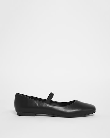 Eleanor Square Toe Mary Jane Ballerina Shoes - Wide Fit (E)