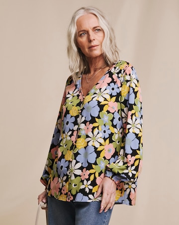 Julipa Shirred Shoulder Blouse