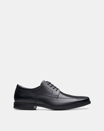 Clarks Howard Over Leather Shoe - Black