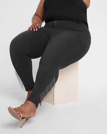 Chloe Chain Fringe Skinny Jeans