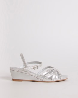 Peep Toe Wedge Occasion Sandal - Extra Wide Fit (EEE)