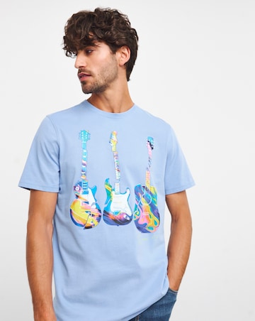 Joe Browns Guitar Print T-Shirt Long Length