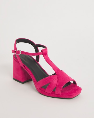 Donna T Bar Platform Sandal - Extra Wide Fit (EEE)