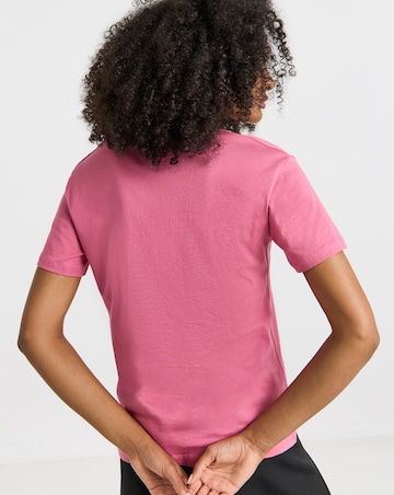 White & Pink 2 Pack Pure Cotton V Neck T-Shirts