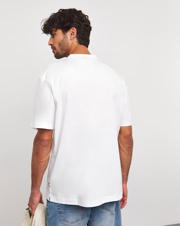 BOSS Short Sleeve BB Metallic Logo White T-shirt
