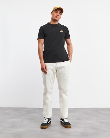 Acid Wash Embroidered T-Shirt