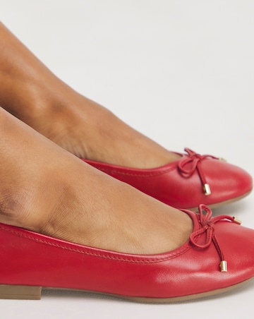 Talia Leather Ballerina Shoes Extra Wide EEE Fit
