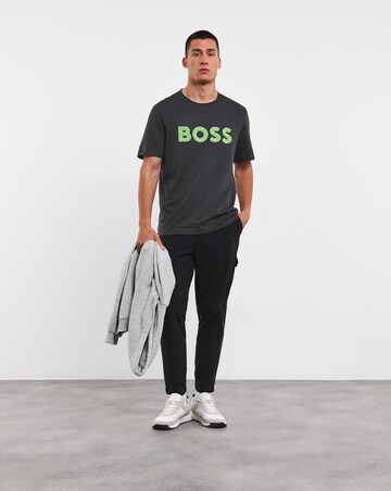 BOSS Raised Logo Charcoal T-shirt